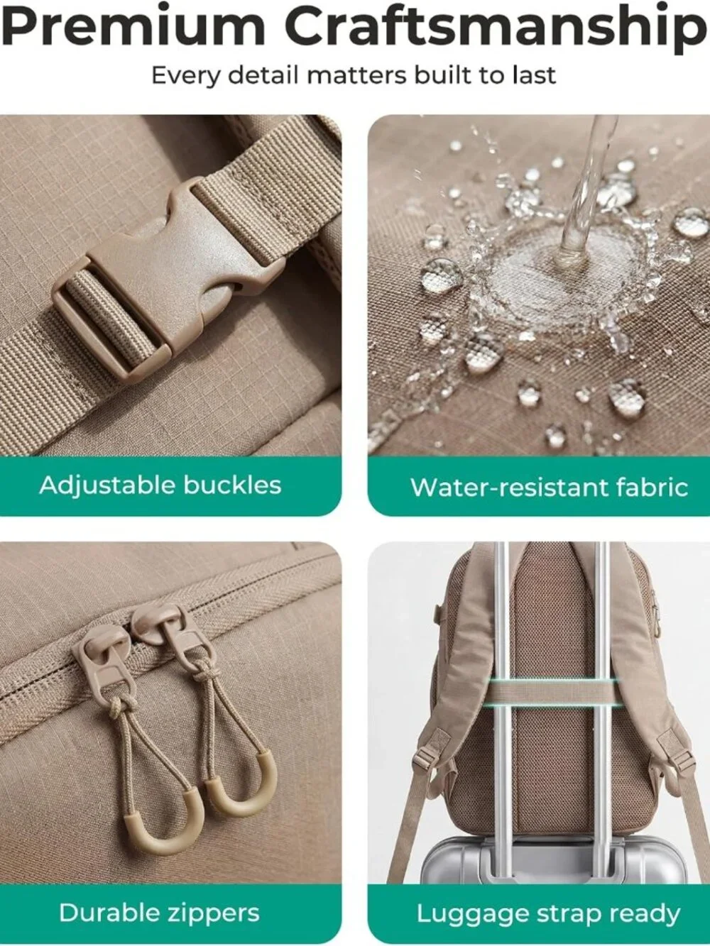 Versatile Travel Backpack for Laptops, 17-Inch, Unisex Carry-On Bag, Stylish